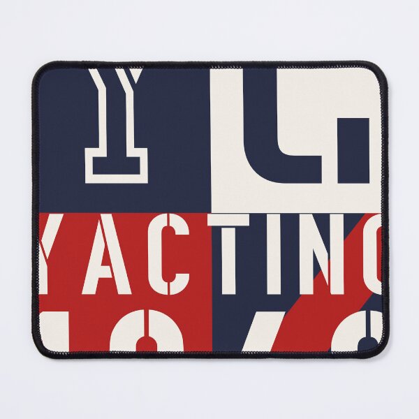 Item preview, Mid-Century Sailing Graphic – Yachting 1962 Block Print designed and sold by PIXEL WORN.