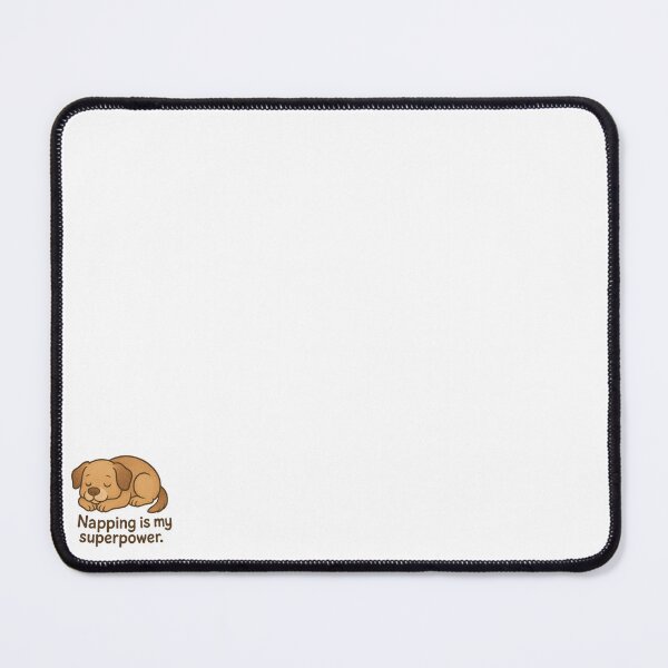 Item preview, Napping Is My Superpower – Sleepy Dog Cartoon Design designed and sold by JustJackob.