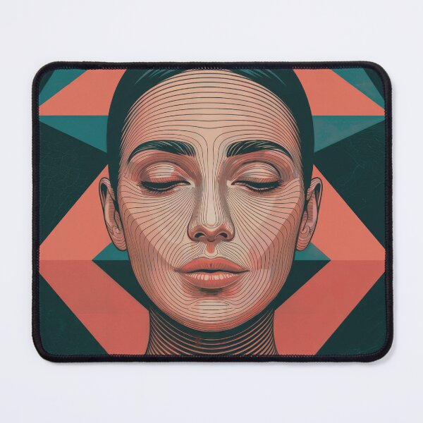 Item preview, Meditative Linear Portrait designed and sold by ShadowAndSlate.