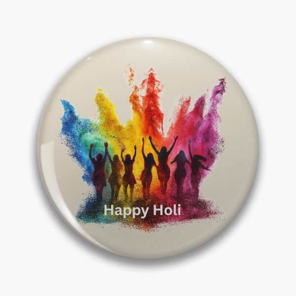 Item preview, Happy Holi Festival - Burst of Gulal Colors designed and sold by Myra365Art.