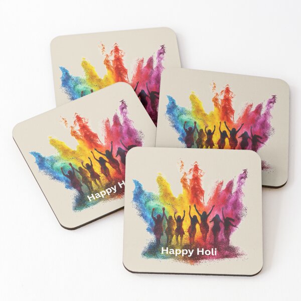 Item preview, Happy Holi Festival - Burst of Gulal Colors designed and sold by Myra365Art.