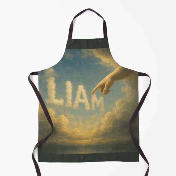 Item preview, LIAM in the Clouds – Divine Finger of God Name Art designed and sold by VoidBloom Studio.