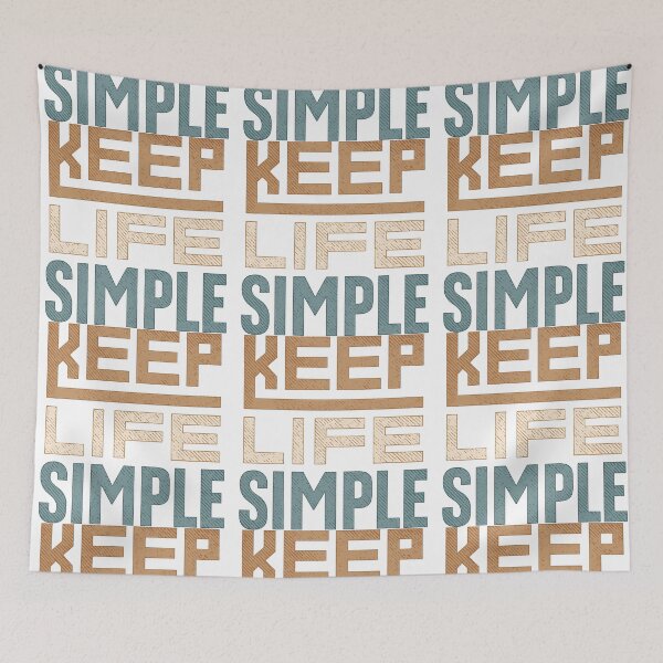 Item preview, Keep Life Simple Motivational Text Poster designed and sold by ArtfulWeave.