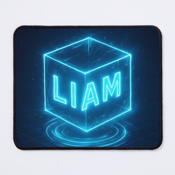 Item preview, LIAM Energy Cube – Tron-Inspired Glowing Futuristic Name Art designed and sold by VoidBloom Studio.