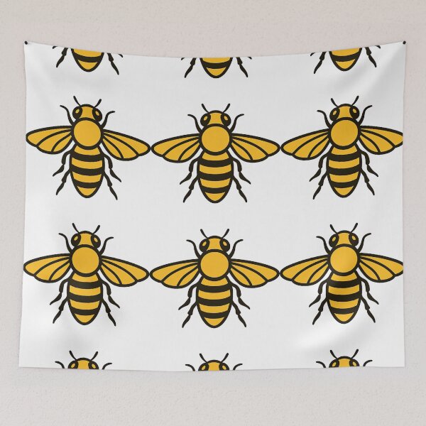 Item preview, Bold Yellow Bee Icon Minimalist Graphic Design designed and sold by ArtfulWeave.