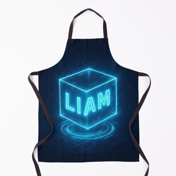 Item preview, LIAM Energy Cube – Tron-Inspired Glowing Futuristic Name Art designed and sold by VoidBloom Studio.