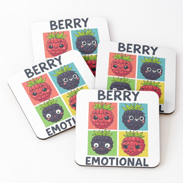 Item preview, Berry Emotional Funny Fruit Faces Design designed and sold by ArtfulWeave.