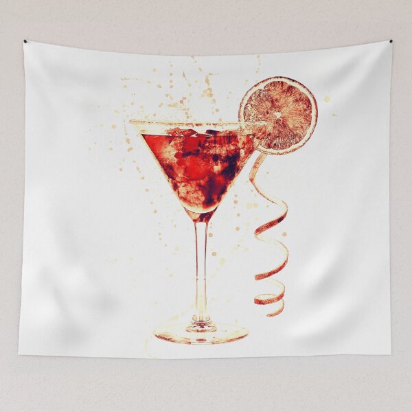 Item preview, Cocktail Drinks Glass Watercolor designed and sold by ArtPrints.