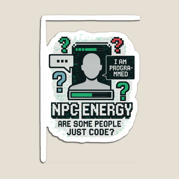 Aperçu de l'œuvre Énergie NPC : certaines personnes ne sont-elles que du code ? créée et vendue par Aube11.