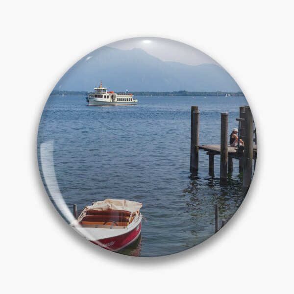 Item preview, Boats with moorings on Lake Chiemsee, Prien am Chiemsee designed and sold by Torsten  Krüger.