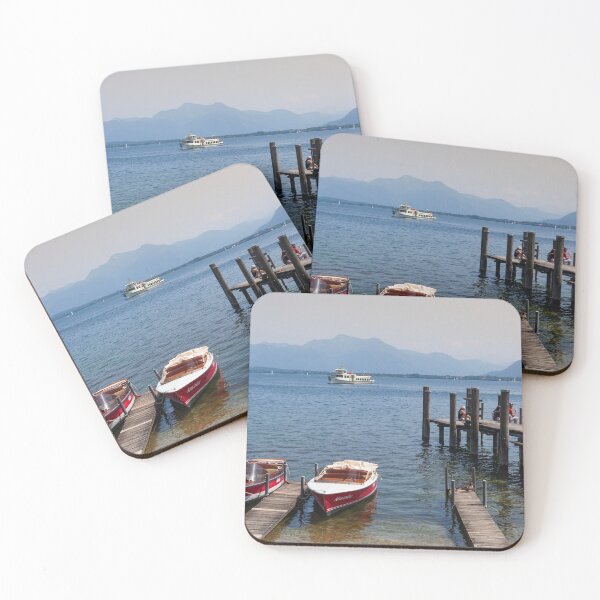 Item preview, Boats with moorings on Lake Chiemsee, Prien am Chiemsee designed and sold by Torsten  Krüger.