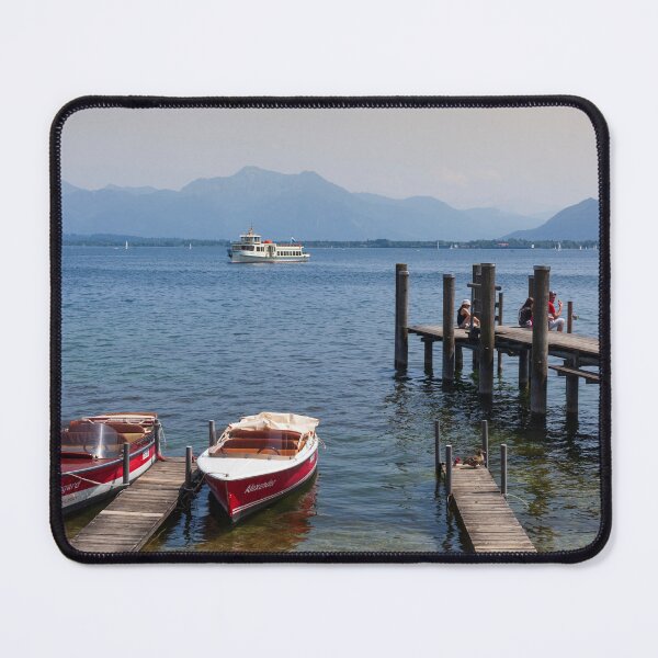 Item preview, Boats with moorings on Lake Chiemsee, Prien am Chiemsee designed and sold by Torsten Krüger.