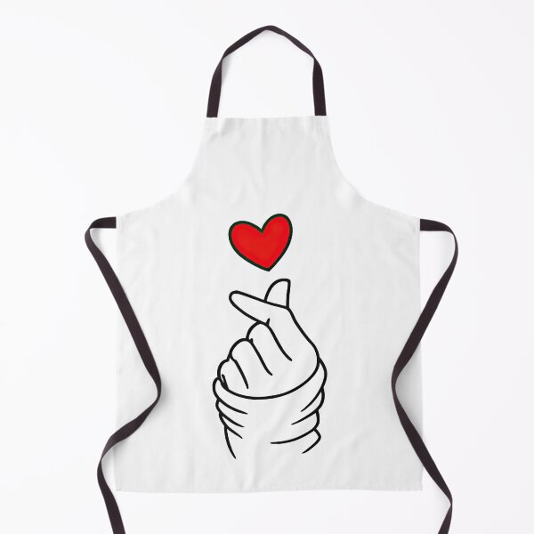 Item preview, Korean Heart Hand Gesture Minimalist Art designed and sold by ArtfulWeave.