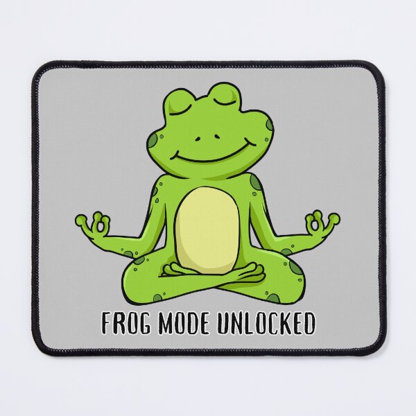 Item preview, Frog Mode Unlocked Funny Yoga Design designed and sold by kazoart.