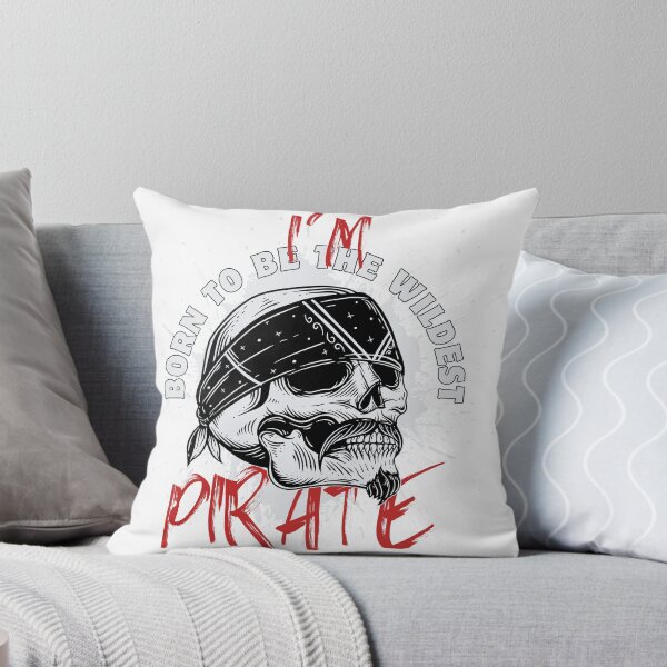 Item preview, I'm pirate: BORN TO BE WILDEST brave skull  designed and sold by kazoart.
