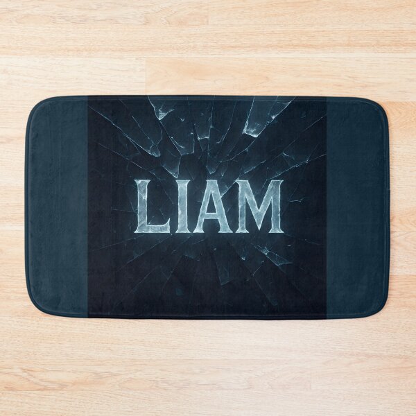 Item preview, LIAM Shattered Glass Design – Edgy Broken Typography Art designed and sold by VoidBloom Studio.