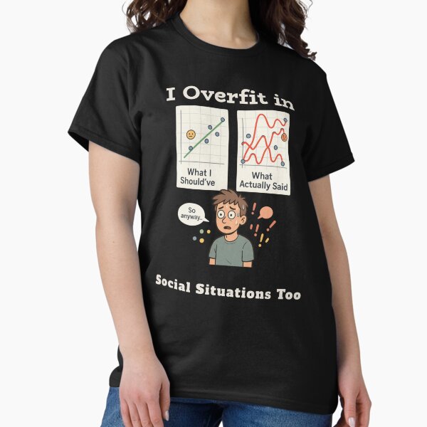 Item preview, I Overfit in Social Situations Too – Funny AI Programmer designed and sold by silhouettish.