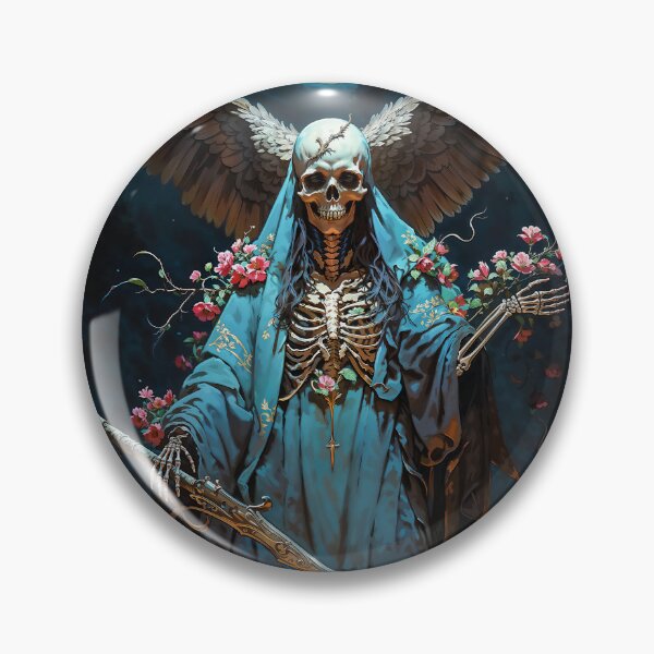 Item preview, Blue Robe Santa Muerte designed and sold by AliceWhiteDF.