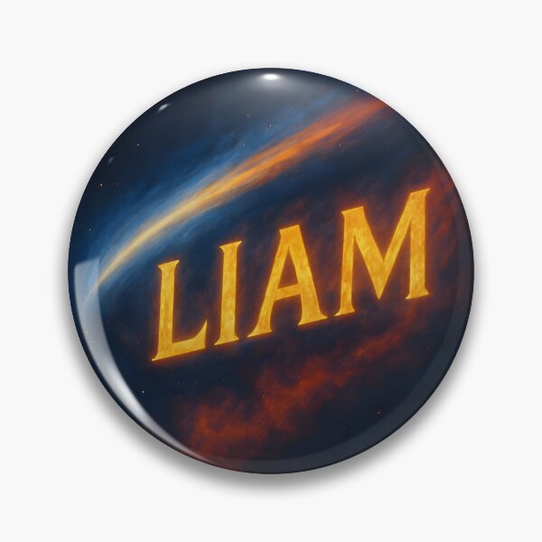Item preview, LIAM Comet Tail Sky Design – Celestial Name Streak Art designed and sold by VoidBloom Studio.