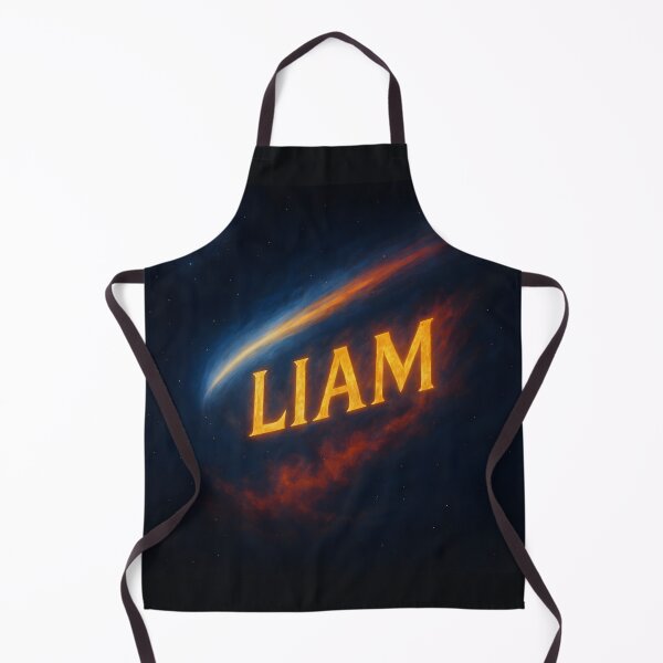 Item preview, LIAM Comet Tail Sky Design – Celestial Name Streak Art designed and sold by VoidBloom Studio.