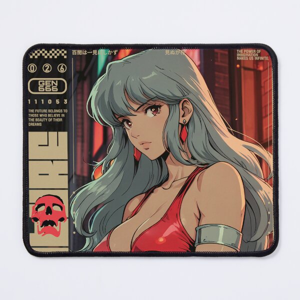Item preview, Girl with white hair on the street at night 3 designed and sold by BOZGO.