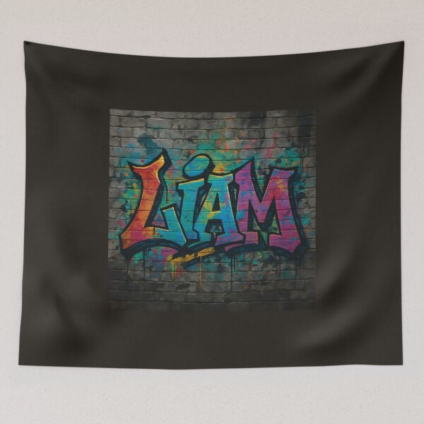 Item preview, LIAM Wildstyle Graffiti – Urban Drip Street Art Name Design designed and sold by VoidBloom Studio.