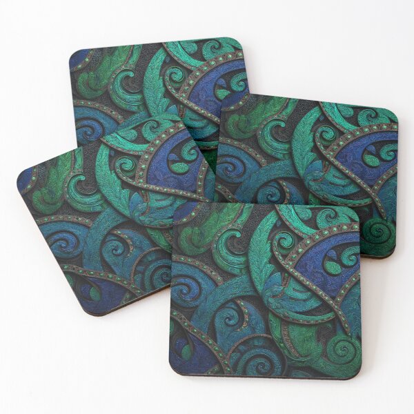 Item preview, New Zealand Māori Paua Pattern Koru Design 426 designed and sold by GrinGalore.