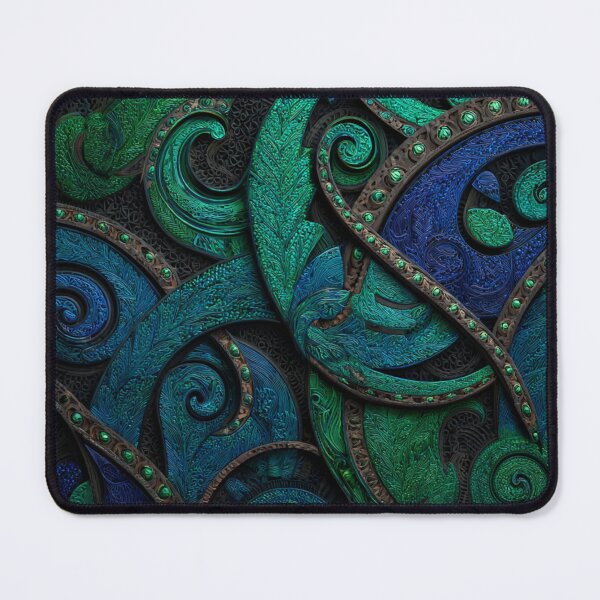 Item preview, New Zealand Māori Paua Pattern Koru Design 426 designed and sold by GrinGalore.