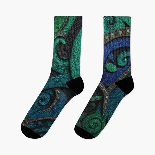 Item preview, New Zealand Māori Paua Pattern Koru Design 426 designed and sold by GrinGalore.