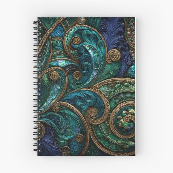 Item preview, New Zealand Māori Paua Pattern Koru Design 427 designed and sold by GrinGalore.