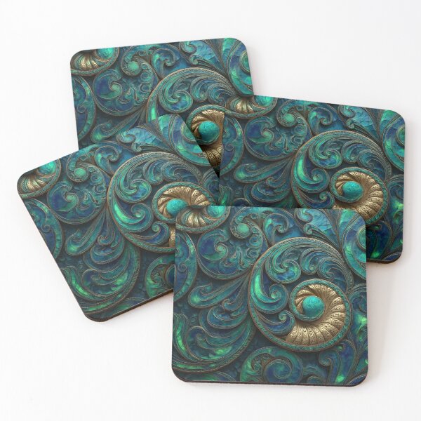 Item preview, New Zealand Māori Paua Pattern Koru Design 428 designed and sold by GrinGalore.