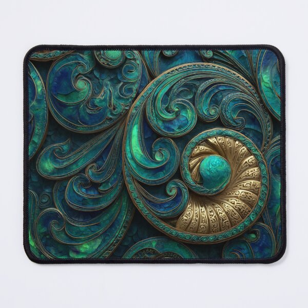 Item preview, New Zealand Māori Paua Pattern Koru Design 428 designed and sold by GrinGalore.
