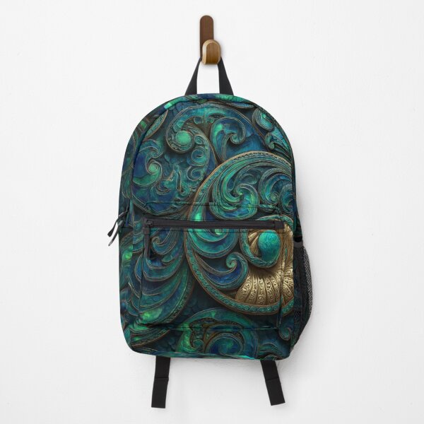 Item preview, New Zealand Māori Paua Pattern Koru Design 428 designed and sold by GrinGalore.