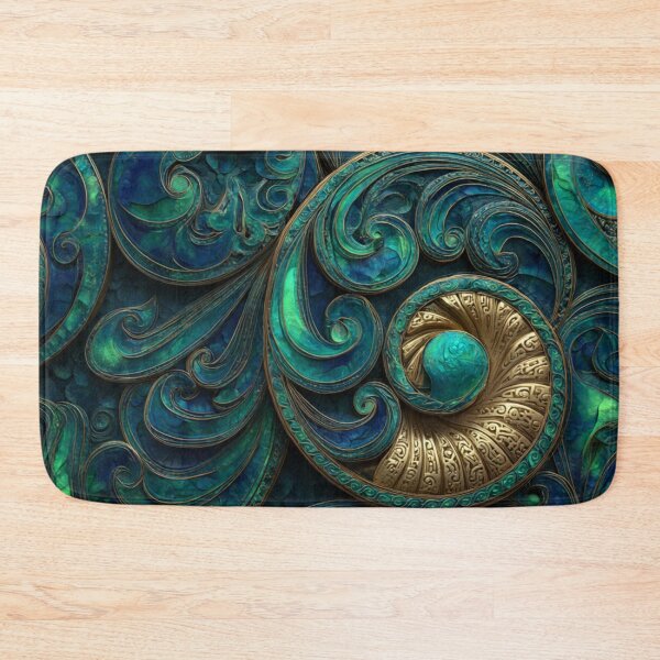 Item preview, New Zealand Māori Paua Pattern Koru Design 428 designed and sold by GrinGalore.