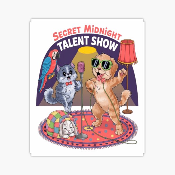 Artikel-Vorschau von Mitternachts-Talentshow – Niedliches und skurriles Haustierdesign, designt und verkauft von Petpixy.