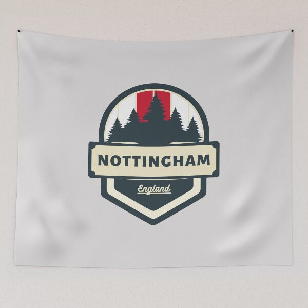 Artikelvorschau, Nottingham England Retro Vintage Abzeichen entworfen und verkauft von World Designs.