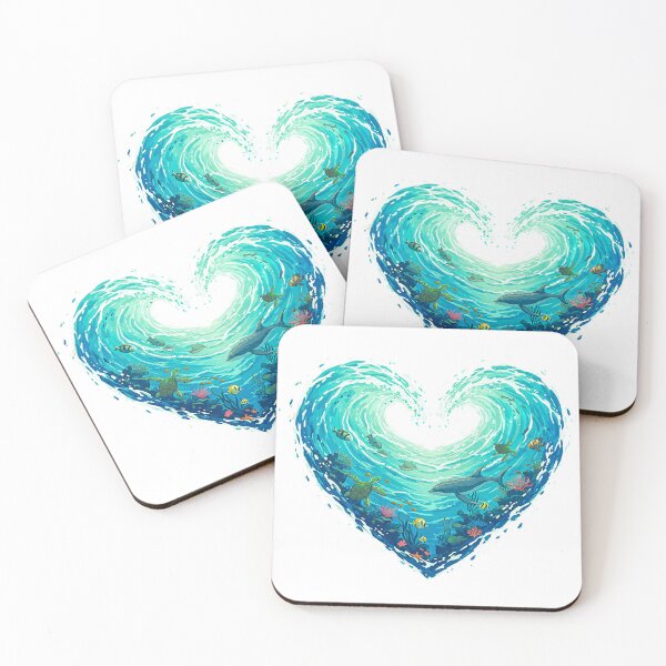Item preview, Heart of the Sea – Ocean Love Abstract Art 2 designed and sold by YenVision.