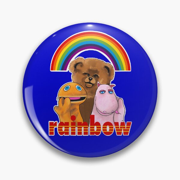 Artikelvorschau, Regenbogen 1970er 1980er Retro Britische Kinderfernsehshow Nostalgie entworfen und verkauft von Art-Speaks.