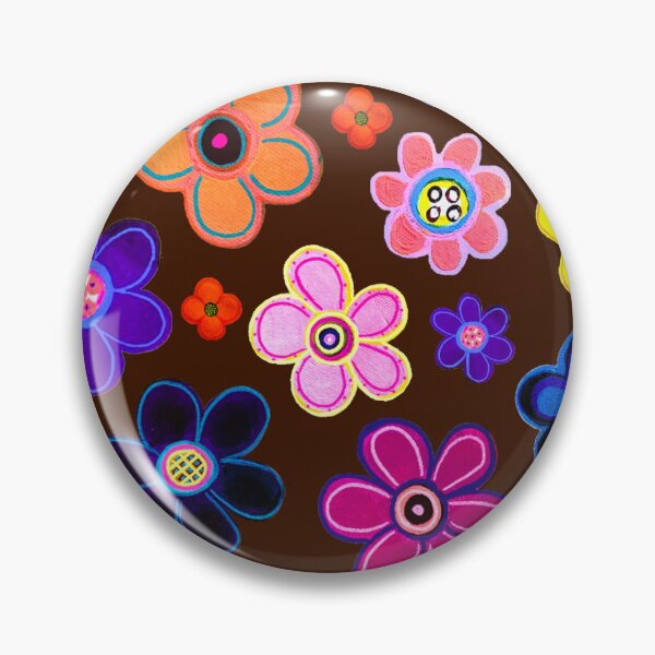 Item preview, Chocolate Flowers Bright Floral Design designed and sold by kel72.