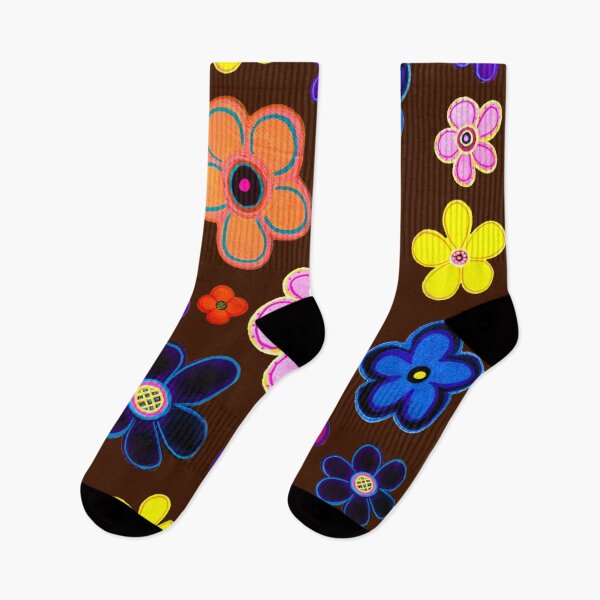 Item preview, Chocolate Flowers Bright Floral Design designed and sold by kel72.