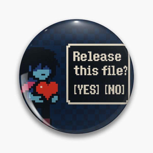 Item preview, Deltarune Kris: "Release this file?" YES NO Dialogue Box Design designed and sold by ratchips.
