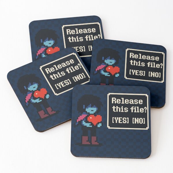 Item preview, Deltarune Kris: "Release this file?" YES NO Dialogue Box Design designed and sold by ratchips.