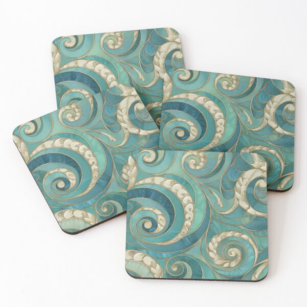 Item preview, New Zealand Māori Paua Pattern Koru Design 429 designed and sold by GrinGalore.