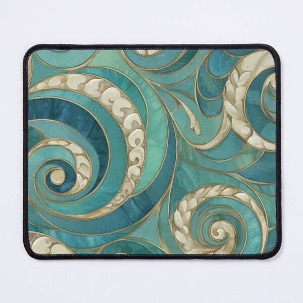 Item preview, New Zealand Māori Paua Pattern Koru Design 429 designed and sold by GrinGalore.