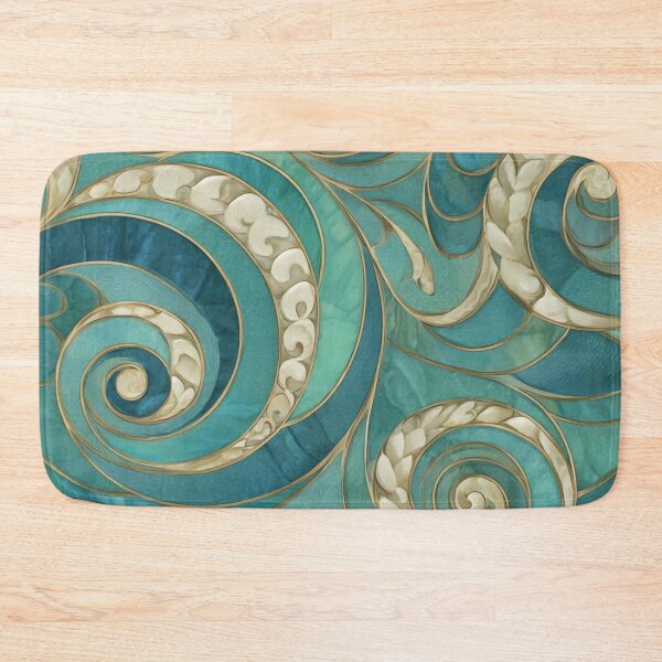 Item preview, New Zealand Māori Paua Pattern Koru Design 429 designed and sold by GrinGalore.