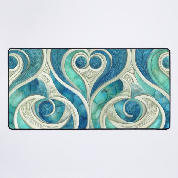 Item preview, New Zealand Māori Paua Pattern Koru Design 430 designed and sold by GrinGalore.