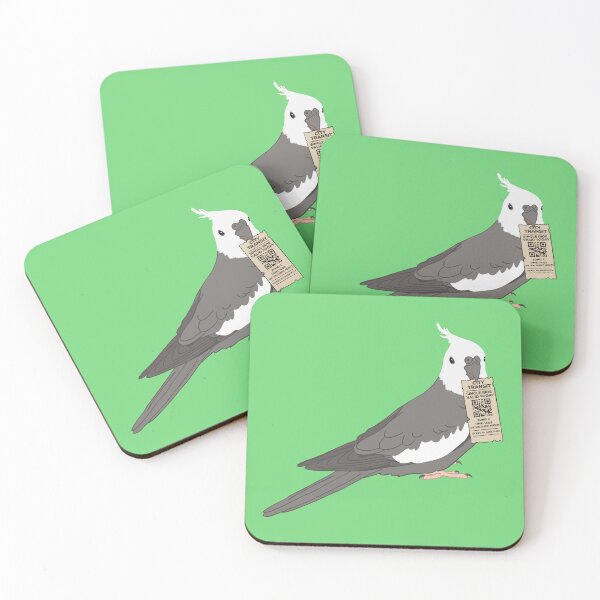 Item preview, Whiteface Cockatiel Destroys Ticket – Bird with Attitude designed and sold by Birbosaurus.