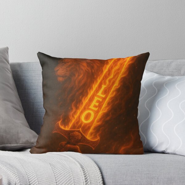 Item preview, LEO Flaming Sword of the Lion – Fiery Blade Zodiac Power Art designed and sold by VoidBloom Studio.