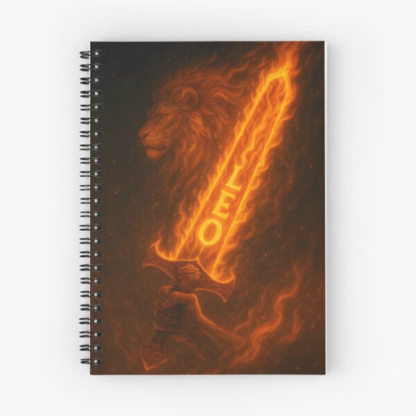 Item preview, LEO Flaming Sword of the Lion – Fiery Blade Zodiac Power Art designed and sold by VoidBloom Studio.