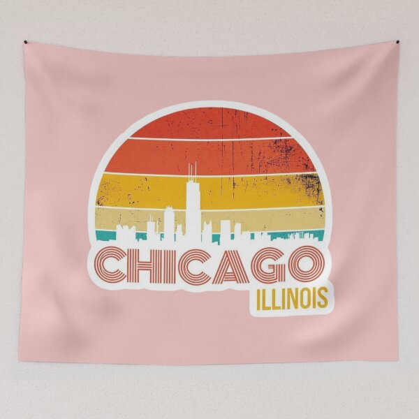Item preview, Retro Chicago Skyline designed and sold by Aise06.